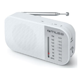 MUSE M-025 RW Pocket Radio, White | Muse