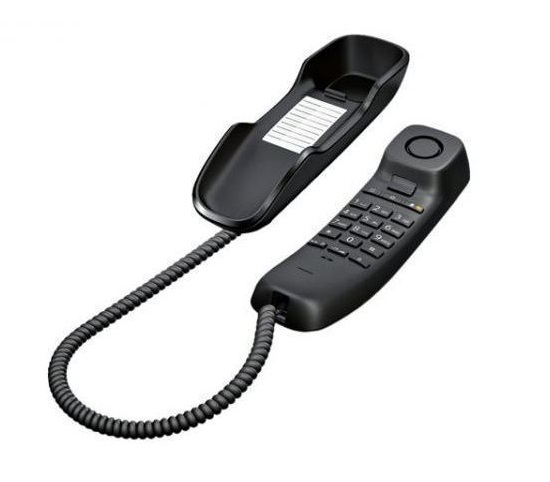 GIGASET DA210 Corded Phone, Black | Gigaset