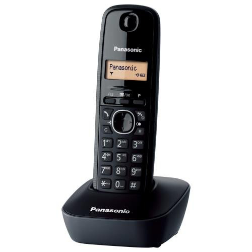 PANASONIC KX-TG1611EH Cordless Phone, Black | Panasonic