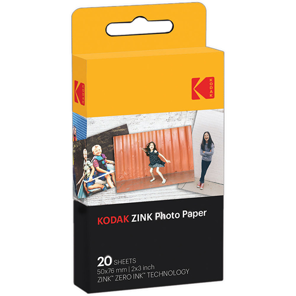 KODAK RODZ2X320, 2 x 3" Premium ZINK Photo Paper, 20 Sheets | Kodak