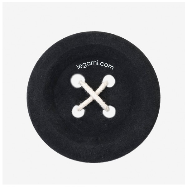 LEGAMI Eraser In Button-Shaped, Black | Legami