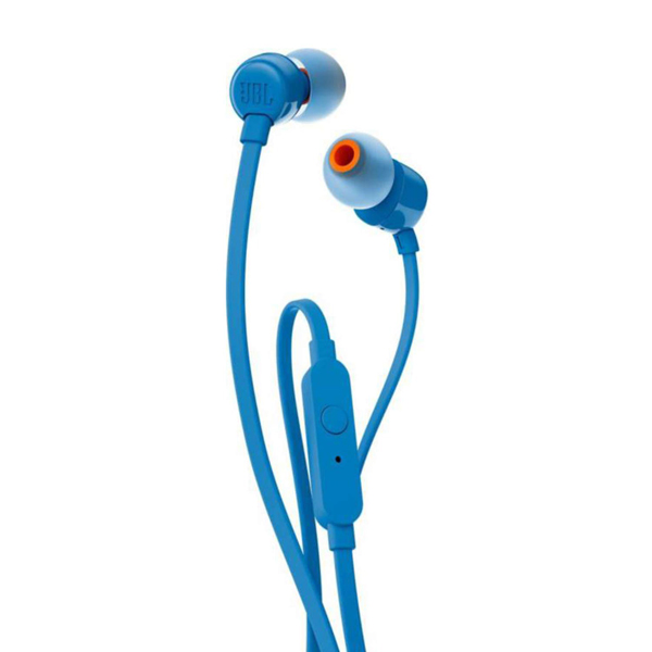 JBL T110 Pure Bass Ιn-Ear Headphones with Microphone, Blue | Jbl
