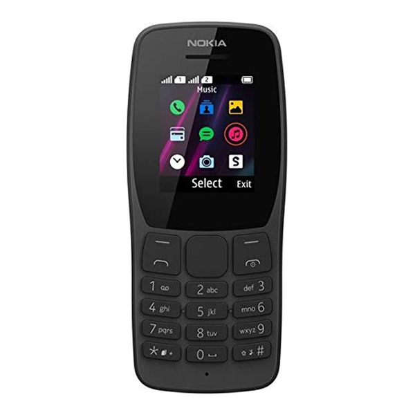 NOKIA 110 Mobile Phone with Dual SIM, Black | Nokia