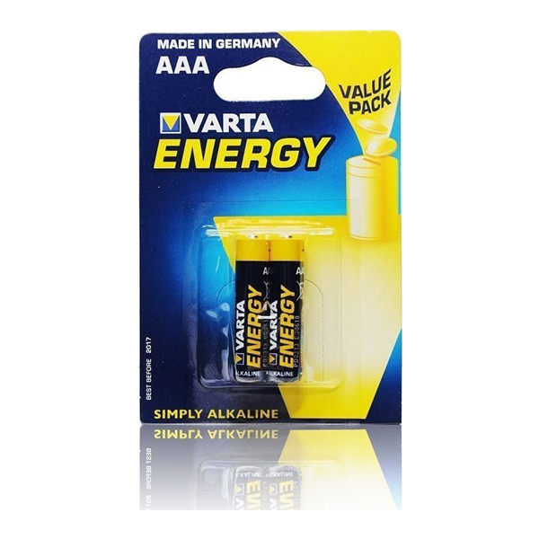 VARTA AAA Alkaline Batteries, 2 Pieces | Varta