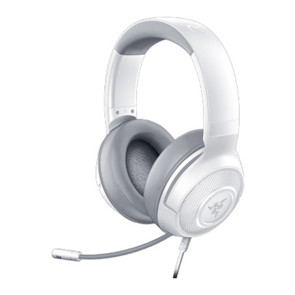 RAZER Kraken X Mercury Over-Ear Gaming Headset, White | Razer