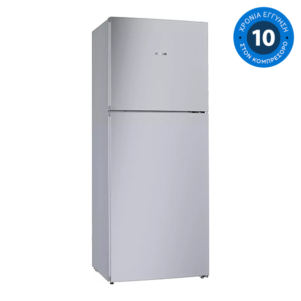 PITSOS PKNT43NWFB  Double Door Refrigerator, Silver | Pitsos