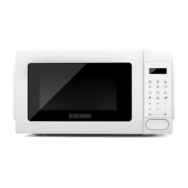 BLACK & DECKER BXMZ701E Microwave Oven with Grill, White | Black-decker
