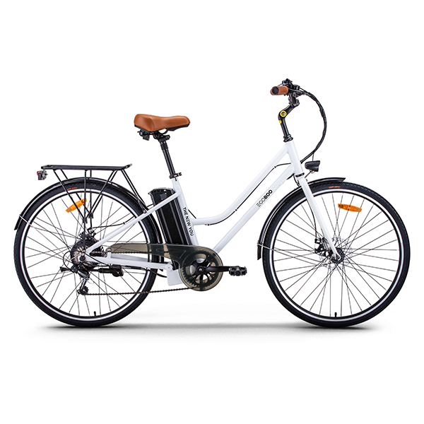 EGOBOO E-City MJ1 Ηλεκτρικό Ποδήλατο, Άσπρο | Egoboo