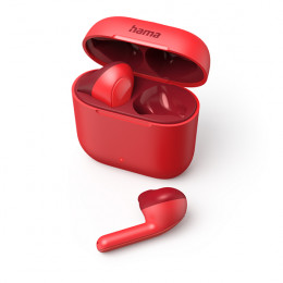 HAMA 00184075 Freedom Light True Wireless Ακουστικά, Κόκκινο | Hama
