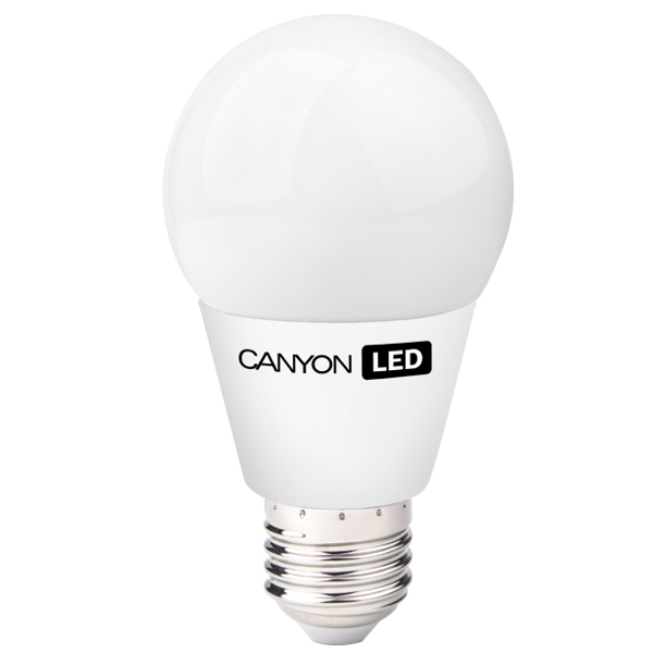CANYON A60, E27, 8W, 220V, 2700K LED Λαμπτήρας, Ζεστό Λευκό