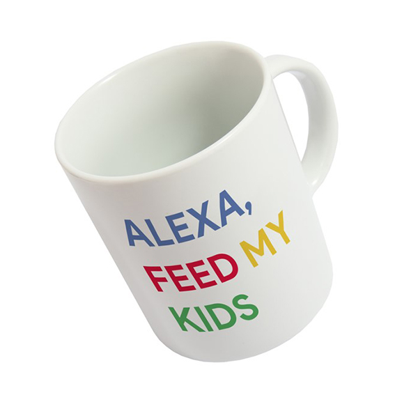 FISURA HM1258 Alexa Feed My Kids Φλιτζάνι, Άσπρο | Oblio| Image 1