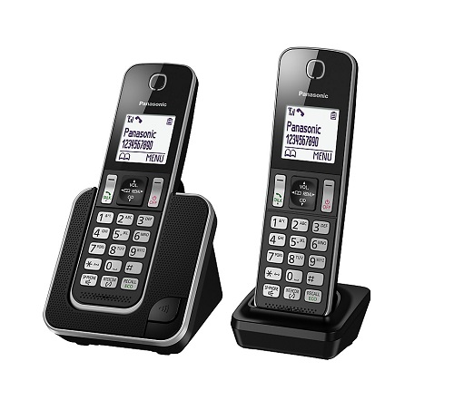 PANASONIC KX-TGD312EB Duo Aσύρματο Tηλέφωνο, Μαύρο | Panasonic