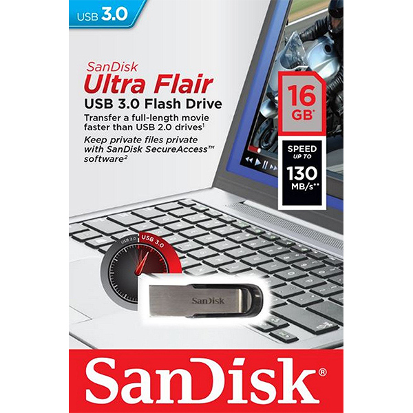 SANDISK SDCZ73-016G-G46 Μνήμη Flash Drive Cruzer Flair USB, 16 GB | Sandisk| Image 2