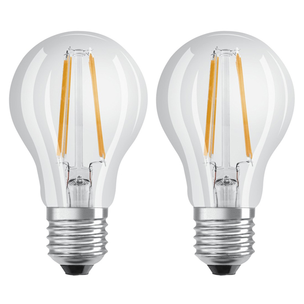 XAVAX LED Filament Bulb, E27, Warm White, 2 pcs in box