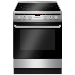 AMICA 6018CE3.333EH(X) Free-Standing Ceramic Cooker, Silver | Amica
