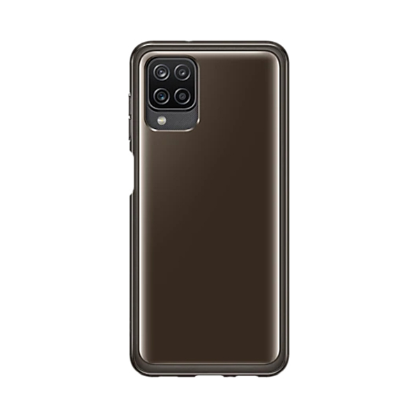 SAMSUNG Soft Διαφανείς Θήκη για Samsung Galaxy A12 Smartphone, Μαύρο