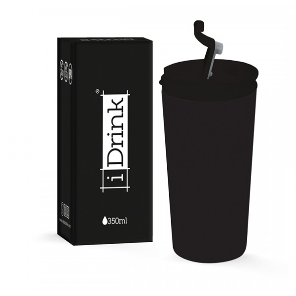 i-Drink ID0206 Ταξιδιωτικός Θέρμος, Μαύρο | I-drink