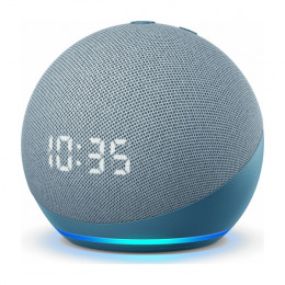AMAZON Echo Dot 4 Clock Smart Ηχείο με Amazon Alexa, Μπλε | Amazon