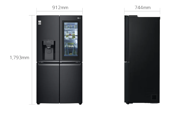 Multi-Door Fridge Freezer : Matte Black, GMX945MC9F