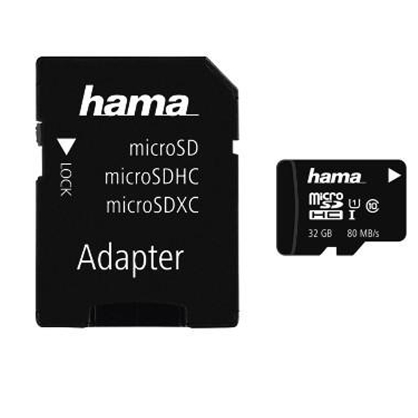 HAMA Micro SDHC Κάρτα Μνήμης 32GB Class10 80MB/S | Hama
