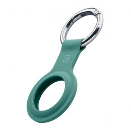 CELLULAR LINE Silicone Key Ring for AirTag, Green | Cellular-line