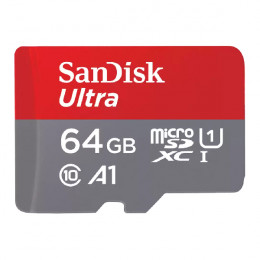 SANDISK Ultra MicroSD Κάρτα Μνήμης 64 GB με Προσαρμογέα SD | Sandisk