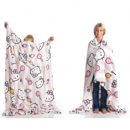 KANGURU Plaid Hello Kitty Kids Κουβέρτα, 130 x 170 cm | Kanguru