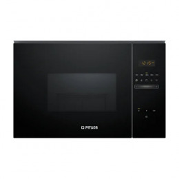 PITSOS PG30W75X2 Built - In Microwave Oven with Grill, Black | Pitsos