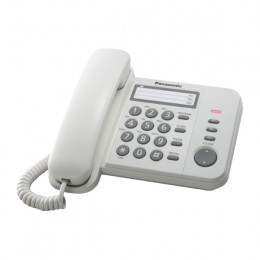 PANASONIC KX-TS520EX2W One Touch Corded Phone,, White | Panasonic