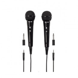 THOMSON M135D Dynamic Microphone 2 Pieces, Black | Hama