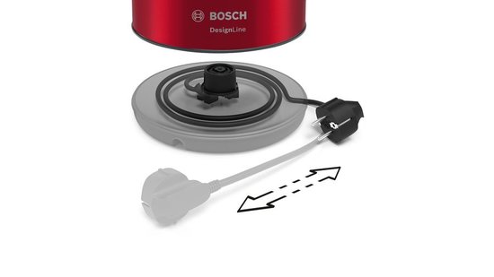 BOSCH TWK3P424 Βραστήρας DesignLine, Κόκκινο | Bosch| Image 4