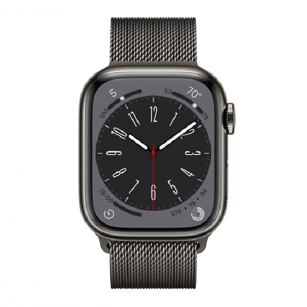 APPLE Watch Series 8 GPS + Cellular 45mm, Γραφίτης Ανοξείδωτο Ατσάλι με Milanese Loop | Apple| Image 2