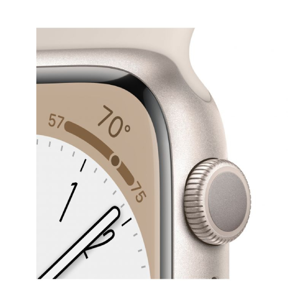 APPLE Watch Series 8 GPS 45mm, Αλουμίνιο με Starlight Αθλητικό Λουράκι | Apple| Image 3