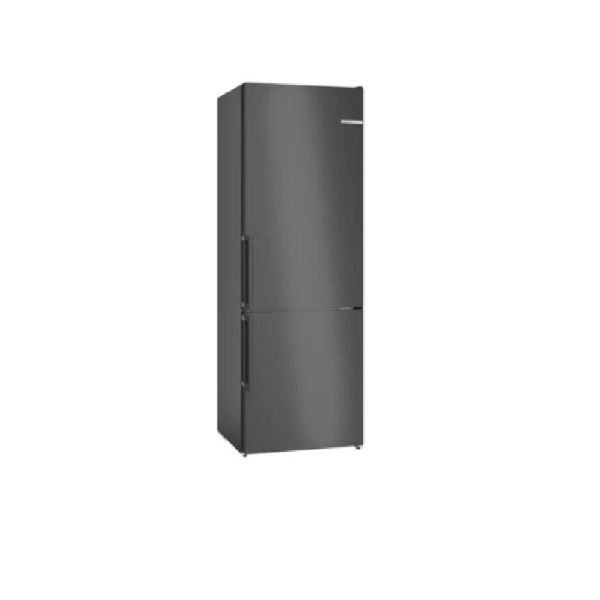 dark grey fridge freezer