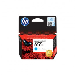 HP 655 Ink Cartridge, Cyan | Hp