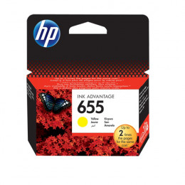 HP 655 Ink Cartridge, Yellow | Hp