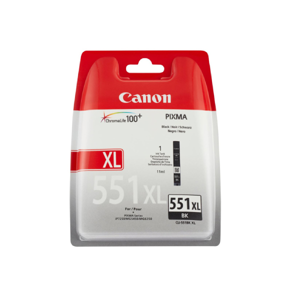 CANON CLI-551XL Ink Cartridge, Black