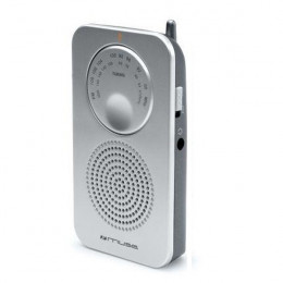 MUSE M-01 RS Analog Pocket Radio, Silver | Muse