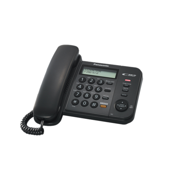 PANASONIC KX-TS580 Corded Telephone, Black 