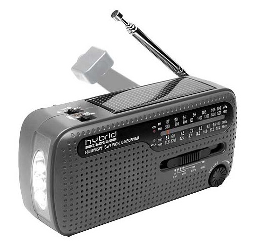 MUSE MH-07 DS Hybrid Portable Radio, Silver