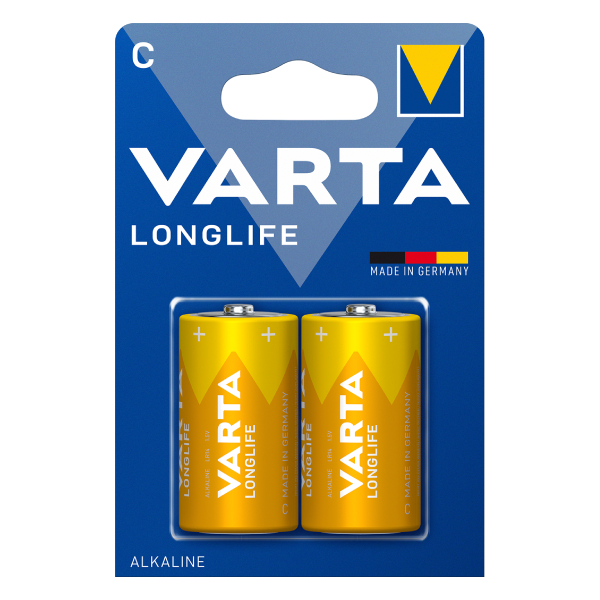 VARTA Alkaline Long Life Batteries 2xC