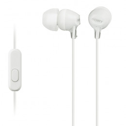 SONY MDREX15APW.CE7 In-Ear Headphones with Mic/Remote, White | Sony