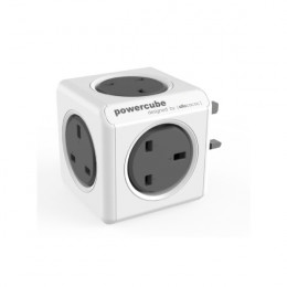 POWERCUBE 7100GY/UKORPC Smart Plug 5 Socket UK, Grey | Powercube