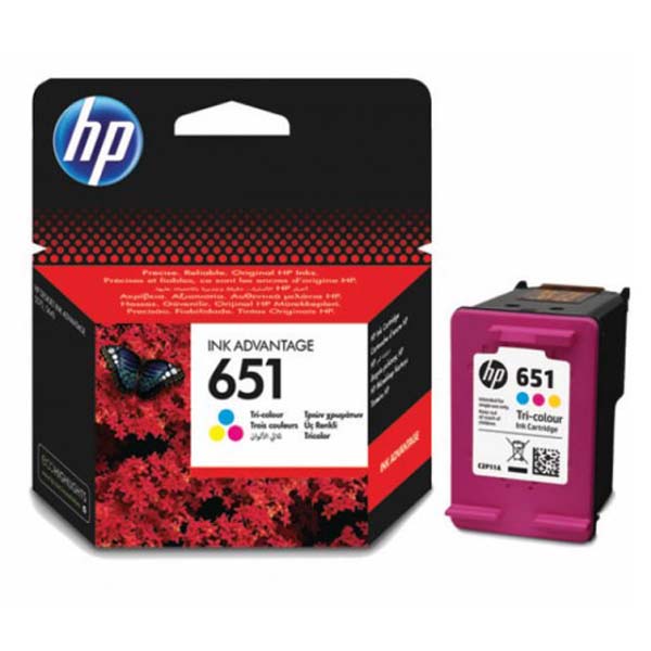 HP651 Ink Cartridge, Tri-Color