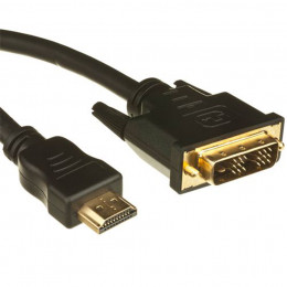 HAMA 34033 Adaptor HDMI -DVI Plug-HDMI Plug- 2m, Gold | Hama