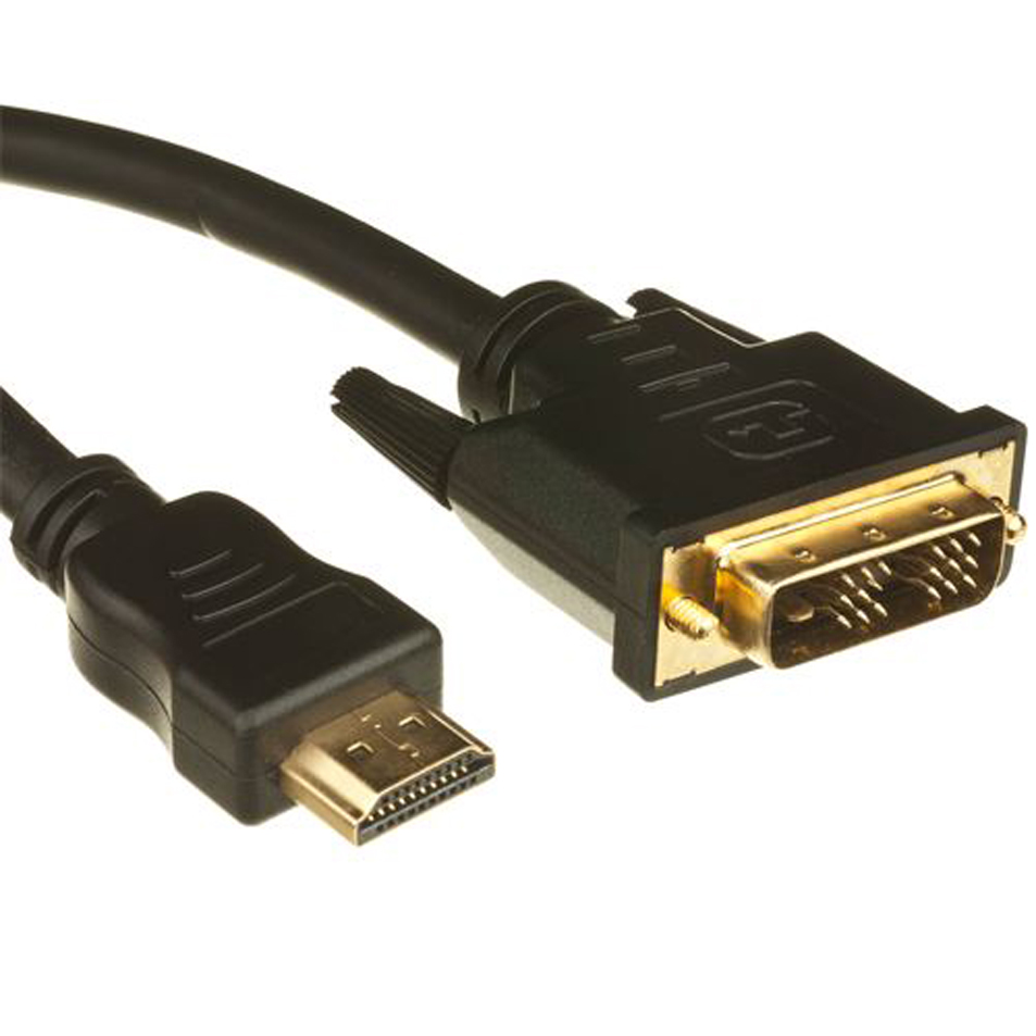 HAMA 34033 Adaptor HDMI -DVI Plug-HDMI Plug- 2m, Gold