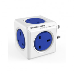 POWERCUBE 7100BL/UKORPC Smart Plug 5 Socket UK, Blue | Powercube