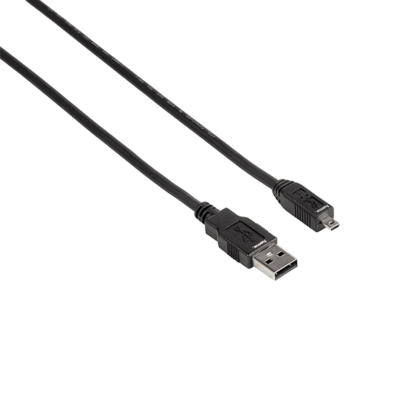 HAMA 39744 Καλώδιο USB Type A σε Mini B 0,5m, Μαύρο