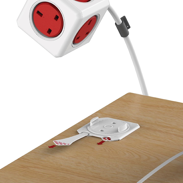 POWERCUBE 7300RD Socket 5 Outlet, 1.5 m, Red | Powercube| Image 3
