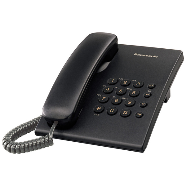 PANASONIC (KX-TS500EXB) Corded Telephone, Black